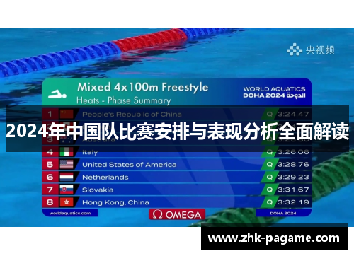 2024年中国队比赛安排与表现分析全面解读